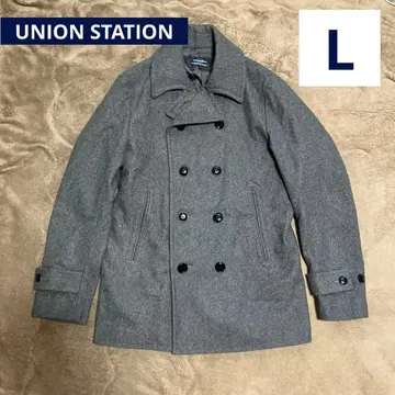 UNION STATION 유니온 스테이션 울 P 코트 그레이 L