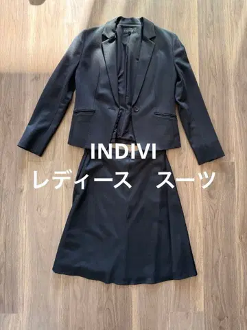 INIDIVI 블랙 스커트 수트 40 여성용