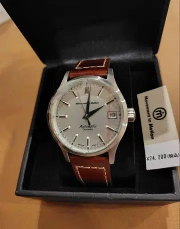 자동 와치 실버/브라운