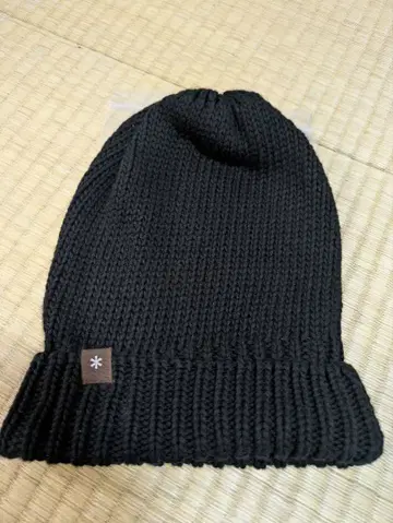 스노우피크 미사용 새상품 블랙 니트 모자