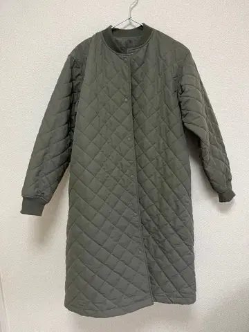 MUJI 올리브 그린 퀼팅 자켓 M