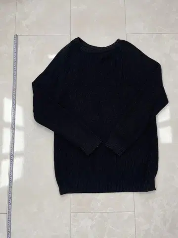 ZARA 블랙 코튼 니트 XL