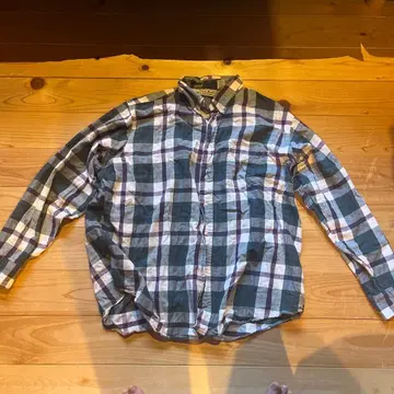 L.L.Bean NORTHWOODS 체크 무늬 플란넬 셔츠 XL