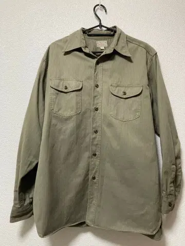 BUZZ RICKSON'S 버즈릭슨 헤링본 밀리터리 워크 셔츠