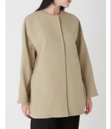 Mila Owen 미들 기장 노카라 코쿤 자켓