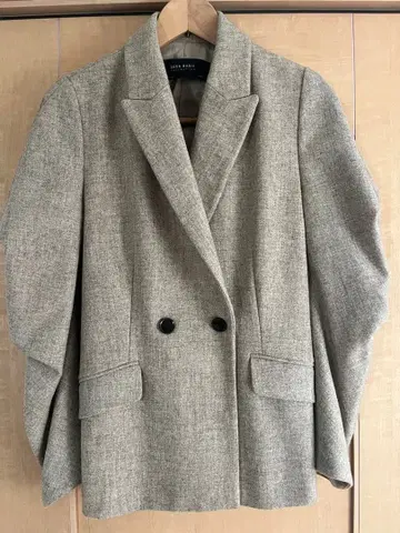ZARA 램스울 자켓 베이지 M