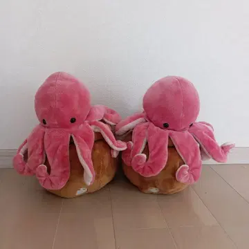 카이유칸 문어 단지 핸드 퍼펫 2개 세트