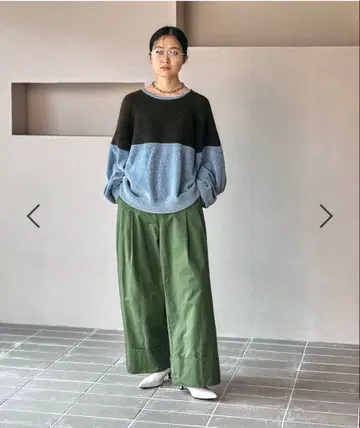 LEPSIM 피치 턴 백 팬츠 다크 그린