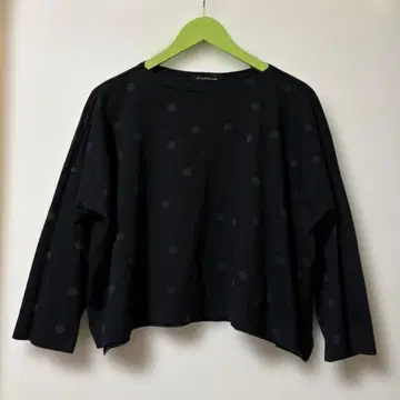 미즈이로 인드 mizuiroind 번 아웃 와이드 풀오버 / 도트