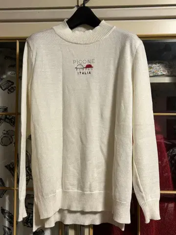 PICONE 하이넥 스웨터 38 화이트