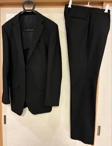 새상품급 컨디션 최상 남성용 취업 수트 상하의 블랙 큰 키 L W82