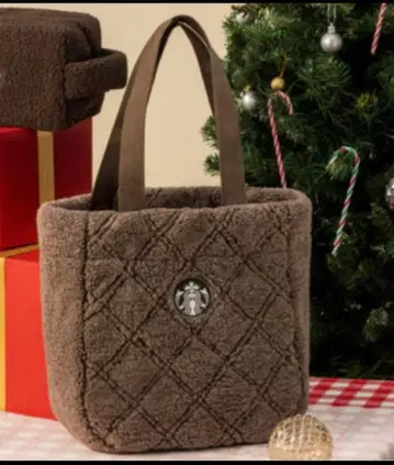 [ 새상품 ] 대만 홀리데이 한정판 Starbucks 보아 토트백