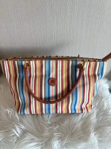 키노쇼칸포 스트라이프 디자인 토트백