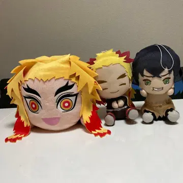 귀멸의 칼날 렌고쿠 쿄쥬로 봉제 인형 메가 점보 네소베리 포훗토 이노스케