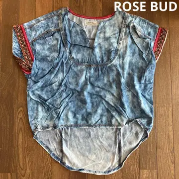 ROSEBUD 로즈버드 네이비 나염 디자인 튜닉 상의