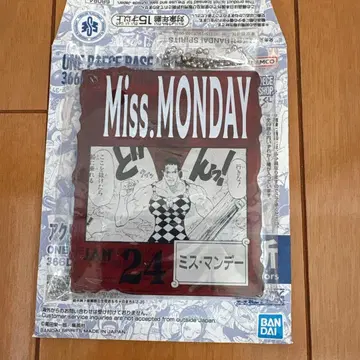 원피스 베이스샵 복권 아크릴 블록 참 미스 먼데이