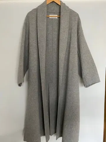 Plage 그레이 롱 코트 벨트 포함
