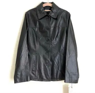 미사용 양가죽 리얼 가죽 스텐 칼라 자켓 9R