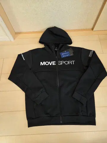 새상품 DESCENTE Move Sport 지퍼 후드티 남성용 블랙 L