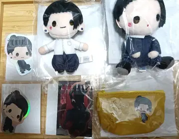 주술회전 세가복권 봉제인형 스티커 세트 게토