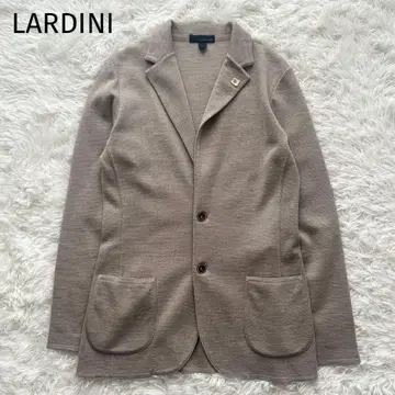 새상품급 라르디니 울 니트 자켓 가디건 BE 부토니에르