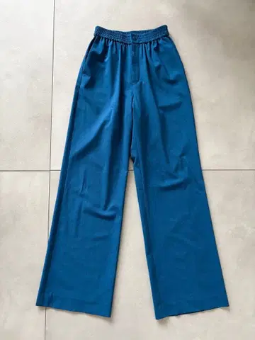 HYKE 스트레치 와이드 레그 팬츠 블루 파랑