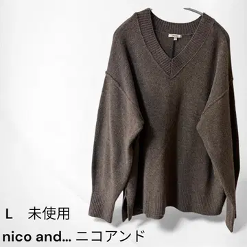 nico and - 니코앤드 V넥 스웨터 신상 시착만 한 상품 니트