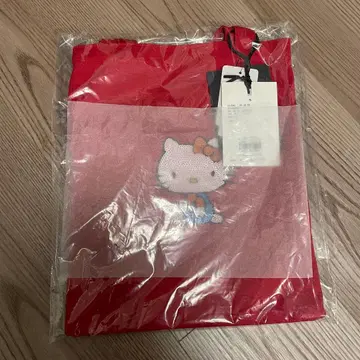 헬로키티 빨간색 토트백