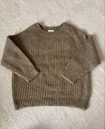 LEPSIM 렙심 하찌 편직 스웨터 프리 사이즈 머스타드 브라운