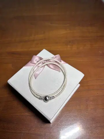 PANDORA 판도라 더블 가죽 팔찌