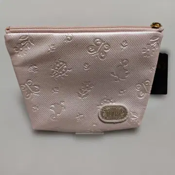 페이러 하이디 패턴 파우치 (엠보싱 가공) 페일 애프리콧