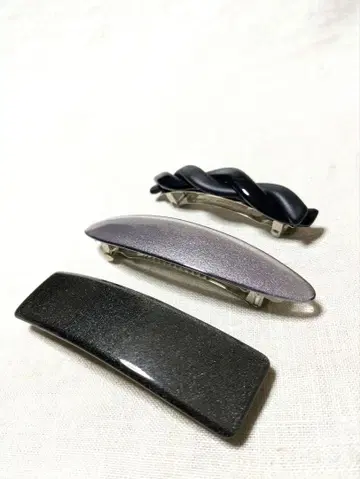 헤어 머리핀 3개 다크 컬러 계열 다크 네이비는 프랑스제