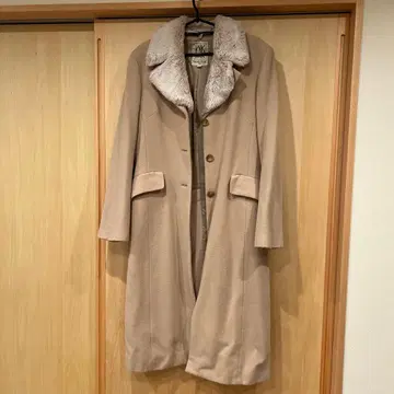 MICHEL KLEIN 베이지 롱 코트 40 퍼 포함