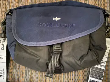 DOUBLE LOOP 숄더백 블랙/네이비 더블루프 후지마키 백화점