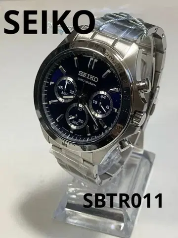 [ 미사용품 ] SEIKO 크로노그래프 네이비 SBTR011