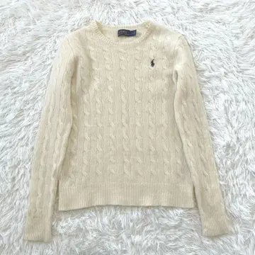 [ 새상품급 ] 폴로 랄프로렌 케이블 니트 스웨터 캐시미어 울 M