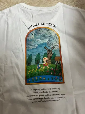 지브리 미술관 토토로 T셔츠 L 지브리