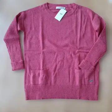 CROCODILE 핑크 니트 스웨터 긴팔 미사용