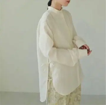 TODAYFUL 슬라브 드레스 셔츠 시어 긴팔