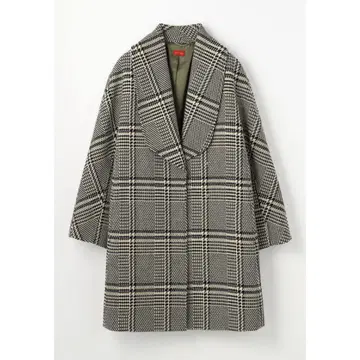 DES PRES 나일론 울 체크 코트 투모로우랜드