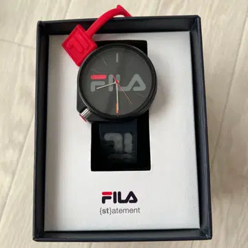 컨디션 최상 FILA 고무 벨트 남녀 공용 손목시계