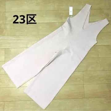 23구 온워드 하이 스트레치 종이상자 V넥 살로펫 올인원