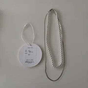 새상품급 anana 2연 목걸이 실버