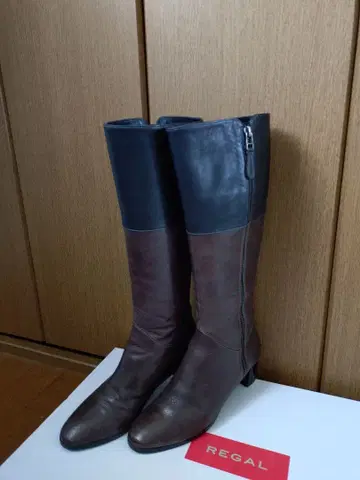 REGAL 롱 부츠 브라운/블랙 23