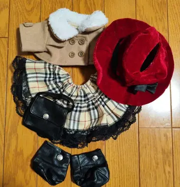 스텔라 루 코스튬 옷 갈아입기 의류 세트 코트 스커트 햇 부츠