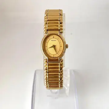 SEIKO 손목시계 여성용 오벌 골드