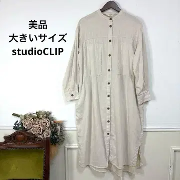 새상품급 빅 사이즈 studioCLIP 셔츠 원피스