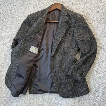 Aquascutum 테일러드 자켓 울 100% 헤링본 일본제