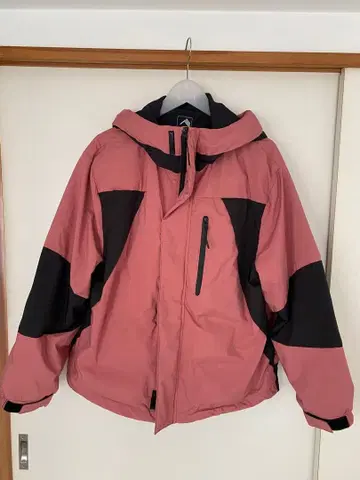 워크맨 여자 핑크 점퍼 LL 방풍 발수 스트레치 웜 후디