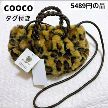 cooco 레오파드 무늬 숄더백 퍼 가을 겨울